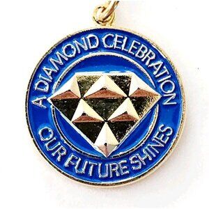 2001 Beta Sigma Phi Sorority Pendant Diamond Celebration Ritual Charm E10A